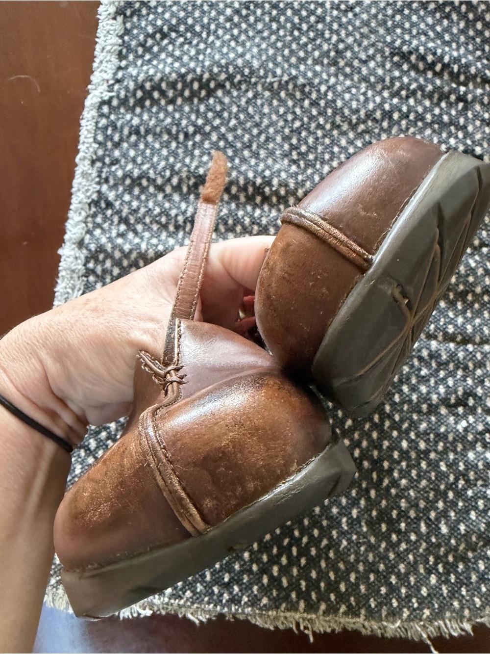 Earth Solar Coffee Leather Mary Jane Negative Heel Shoes 6.5B - Picture 7 of 10